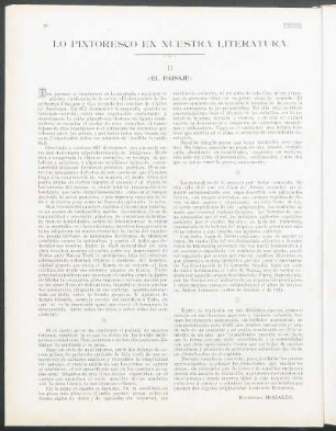 Lo pintoresco en nuestra literatura : II - (El paisaje)