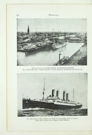 Bremerhaven an der Wesermündung, ein Hauptauswandererhafen