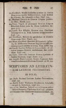 Scriptores ad Literaturam latinam pertinentes.