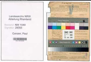 Entnazifizierung Paul Conzen , geb. 08.07.1909 (Handlungsbevollmaechtigter)