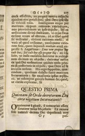 217-226, Quaestio Prima