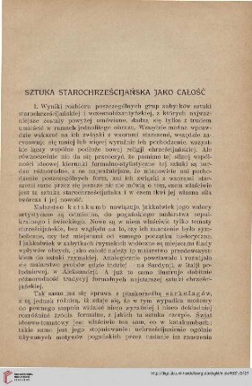 Sztuka starochrześcijańska jako całość