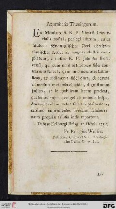 Approbatio Theologorum
