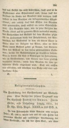 231-240 Religionsphilosophie