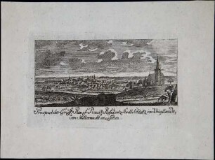 Prospekt der Gräfl. Reuss. Plauische Stadt Saalburg an der Saale