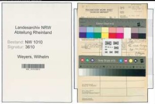 Entnazifizierung Wilhelm Weyers , geb. (Dreher)