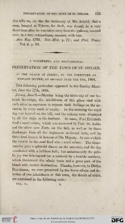 A wonderful and providential Preservation of the town of St. Helier