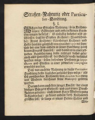 Straßen-Nahrung oder Particulier-Handlung.