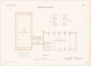 Universität Breslau Zoologisches Institut: Grundriss 4. Obergeschoss 1:100