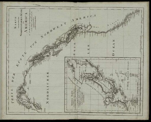 Karte von einem Theil der Nordwestlichen Küste von America
