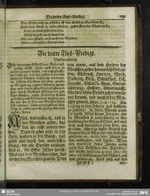 Die dritte Buß-Predigt