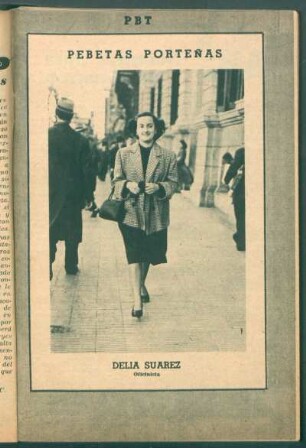 Delia Suarez, oficinista - [Fotografía] : Pebetas porteñas