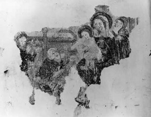 Wandbildfragment mit Anbetung des Jesuskindes : Wandbildfragment mit Anbetung des Jesuskindes. Steiermark