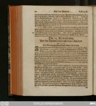 Die 23. Betrachtung. Von den Tränen eines bußfertigen Sünders.