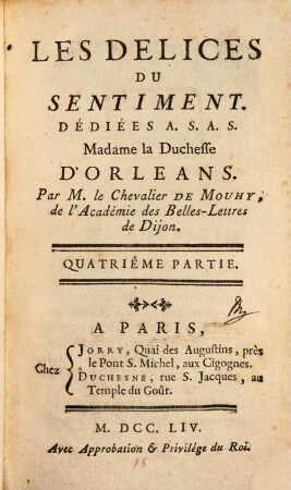 Les Delices Du Sentiment, 4
