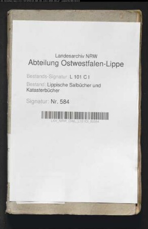 Aestimationsbuch des Fleckens Schwalenberg von 1776