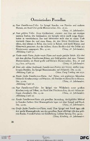 Ostasiatisches Porzellan (Nr. 95-134)