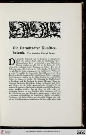 Die Darmstäder Künstlerkolonie