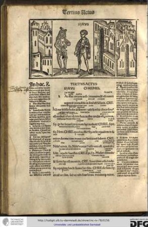 Tertius actus: Syrus, Chremes