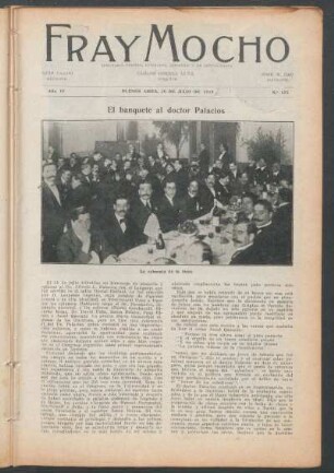 El banquete al doctor Palacios