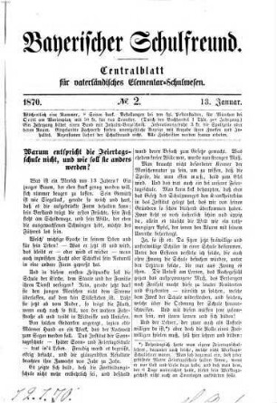 Bayerischer Schulfreund. 11, 11. 1870