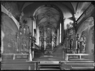 Offenburg Franziskanerkloster Innenansicht Richtung Chor nach Osten