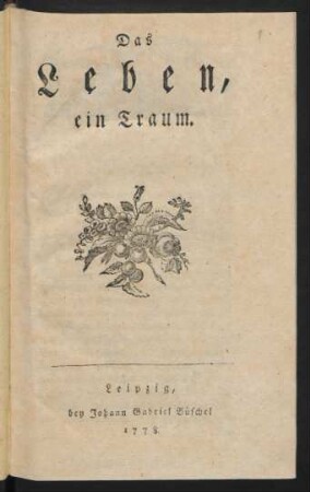 Das Leben, ein Traum