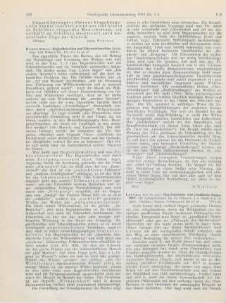 107-108 [Rezension] Heuer, Wilhelm, Begierdewollen und Erkenntniswollen