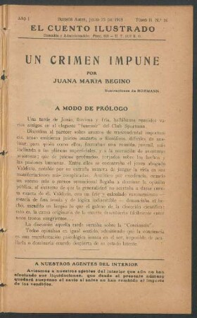 1918001600: Un crimen impune