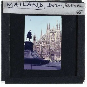 Mailand, Dom,Mailand, Piazza del Duomo,Mailand, Rosa, Denkmal Vittorio Emanuele II : Westansicht