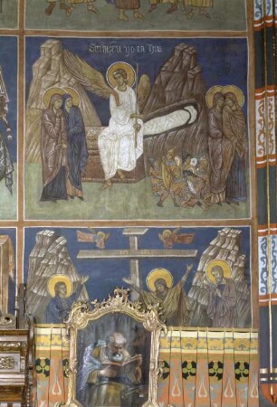 Freskendekoration im Chor, Sandomir, Polen