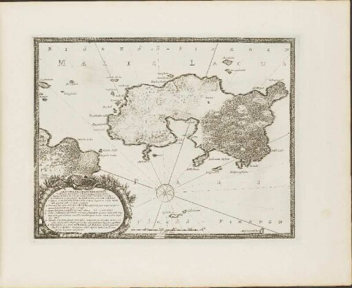 Karte: Genuina Delineatio Geometrica Nobilissimae Insulae et Sedis Regiae veterum ...