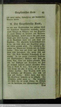 II. Der Voigtländische Kreis ...