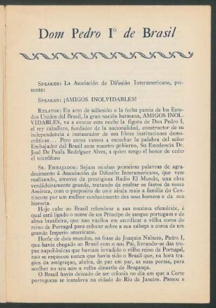 Dom Pedro Iº de Brasil