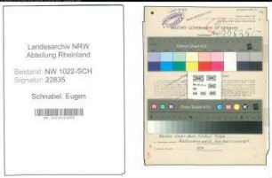 Entnazifizierung Eugen Schnabel , geb. 24.12.1889 (Werkmeister)