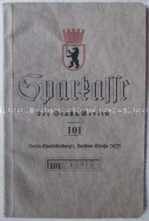 Sparbuch der Sparkasse Berlin