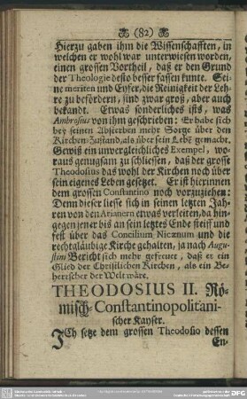 Theodosius II. Römisch-Constantinopolitanischer Kayser