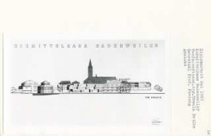 Kurmittelhaus, Badenweiler (Diplomarbeit bei Peter Poelzig): Ansicht von Norden