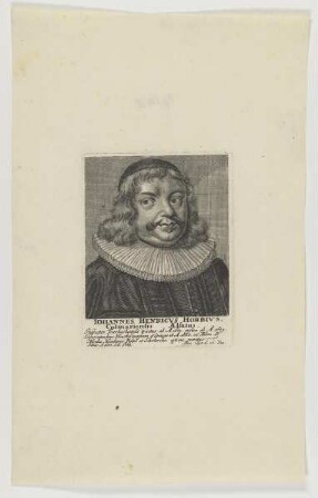 Bildnis des Iohannes Henricvs Horbivs