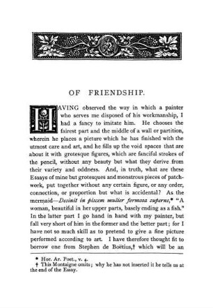 Of Friendship