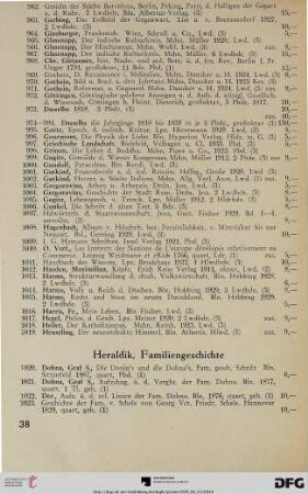 Heraldik, Familiengeschichte (Nr. 1020-1164)