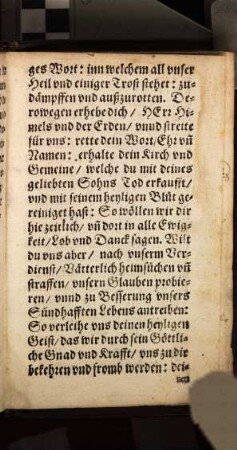 Ein Andächtiges Gebet zu Gott wider die Feinde vnnd Verfolger Christliches Namens