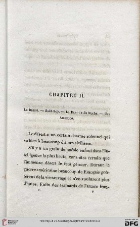 Chapitre II: Le Désert. – Saïd-Bey. – La Famille du Pacha. – Une Amazone