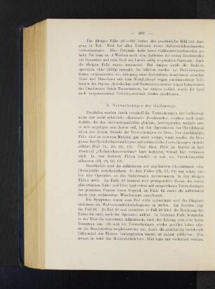 D. Verwachsungen der Gallenwege.
