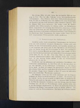 D. Verwachsungen der Gallenwege.