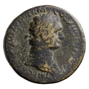 Münze, Sesterz, 86 n. Chr.