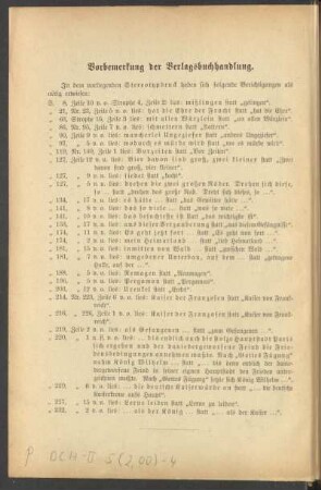 Vorbemerkung der Verlagsbuchhandlung
