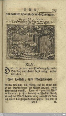Am neunten Sonntage nach Trinitatis