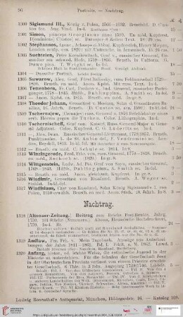 Nachtrag (Nr. 1318 - 1343)