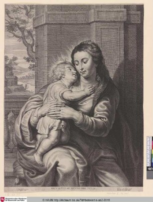 [Das Christuskind umarmt Maria; The Child embracing the Virgin]